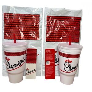 Chick-Fil-A 1967 Classic Collector Cup 2nd In Series Reusable Cups Set Of 2 NEW
